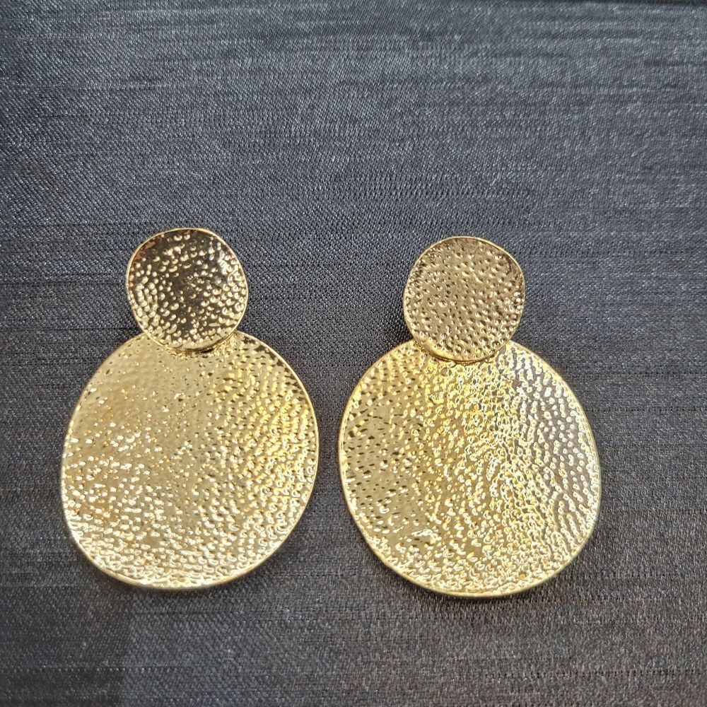 2/$20 Brand New Gold Round Earrings
